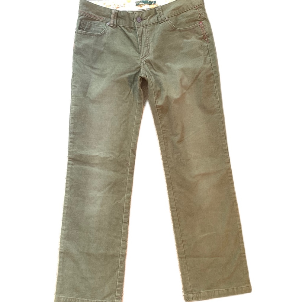 PrAna corduroy strait leg size 10